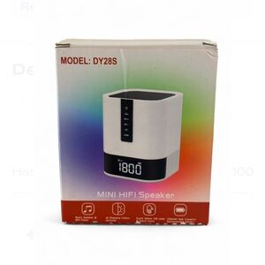 White Mini HiFi Speaker with LED Display